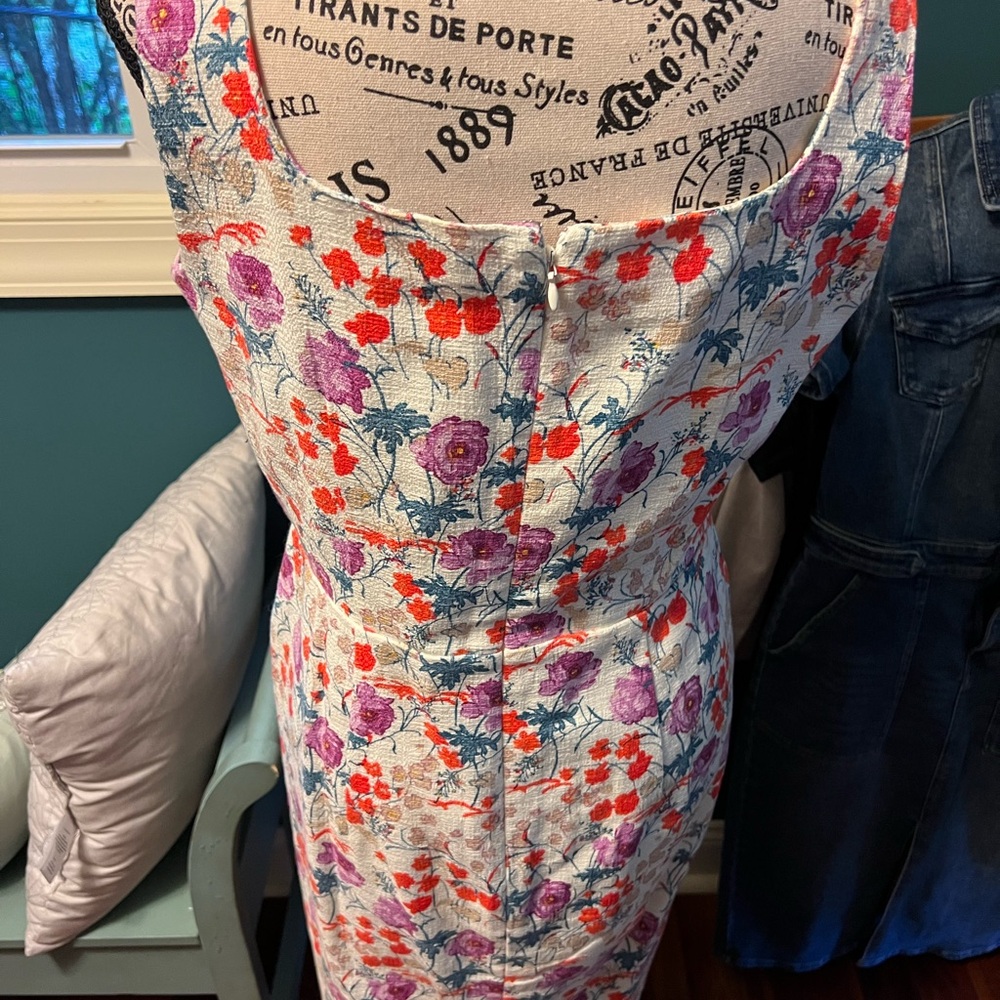 Ann Taylor linen blend floral dress
